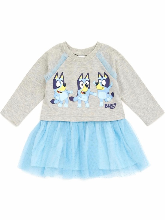 Bluey Other - Bluey NWT🏷️Girls👧🏻French Terry Mesh Tutu Dress👗Sz 10/12